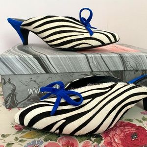 Jeffrey Campbell "Romance" Kitten Heel Mule, Size 8